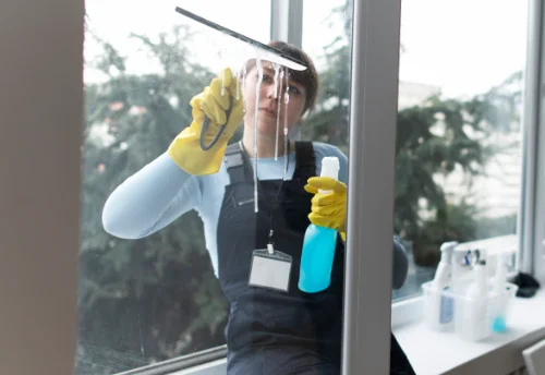 Nettoyage de vitres intérieures et extérieures à Petit-Mesnil